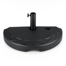 Half Round Patio Umbrella Base 44 lbs Water and Sand Fillable by LJGDeals