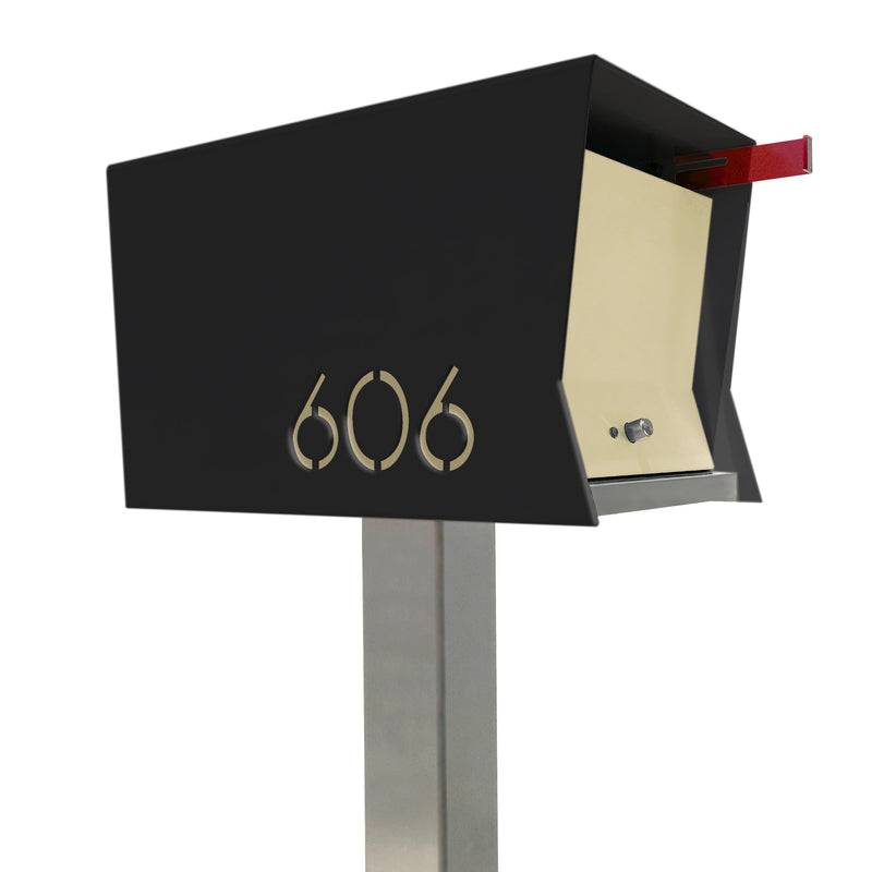 The Original Retrobox in JET BLACK - Modern Mailbox