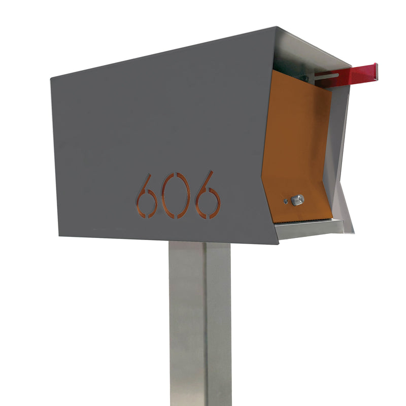 The Original Retrobox in DESIGNER GREY - Modern Mailbox