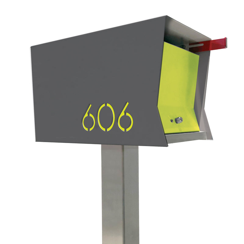 The Original Retrobox in DESIGNER GREY - Modern Mailbox