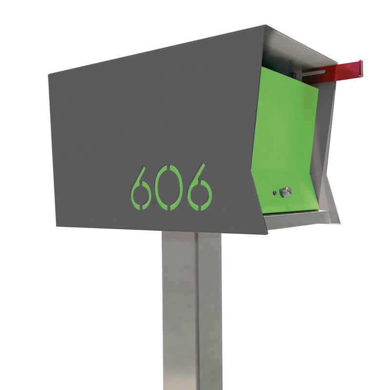 The Original Retrobox in DESIGNER GREY - Modern Mailbox