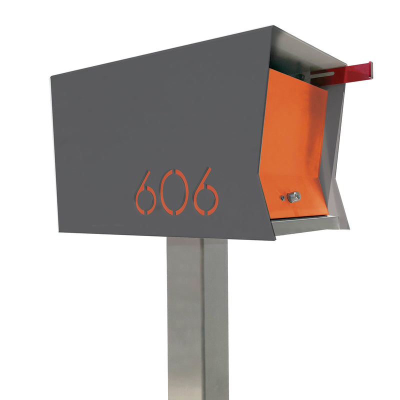 The Original Retrobox in DESIGNER GREY - Modern Mailbox