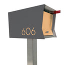 The Original Retrobox in DESIGNER GREY - Modern Mailbox