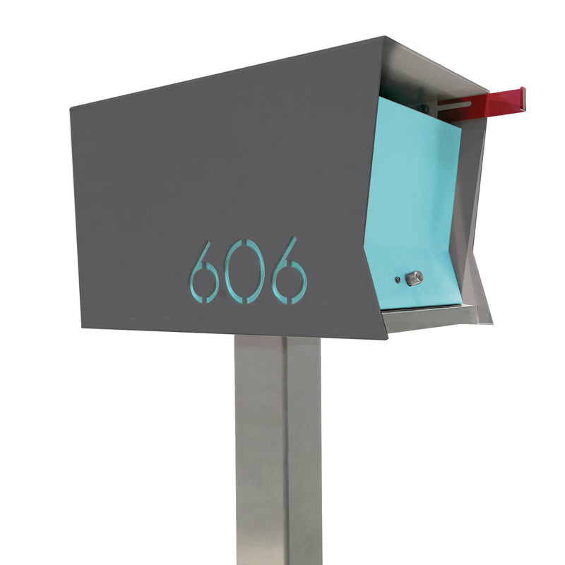 The Original Retrobox in DESIGNER GREY - Modern Mailbox