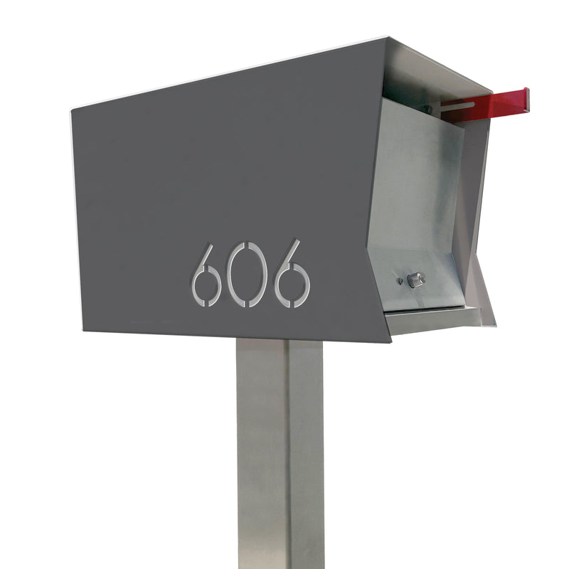The Original Retrobox in DESIGNER GREY - Modern Mailbox