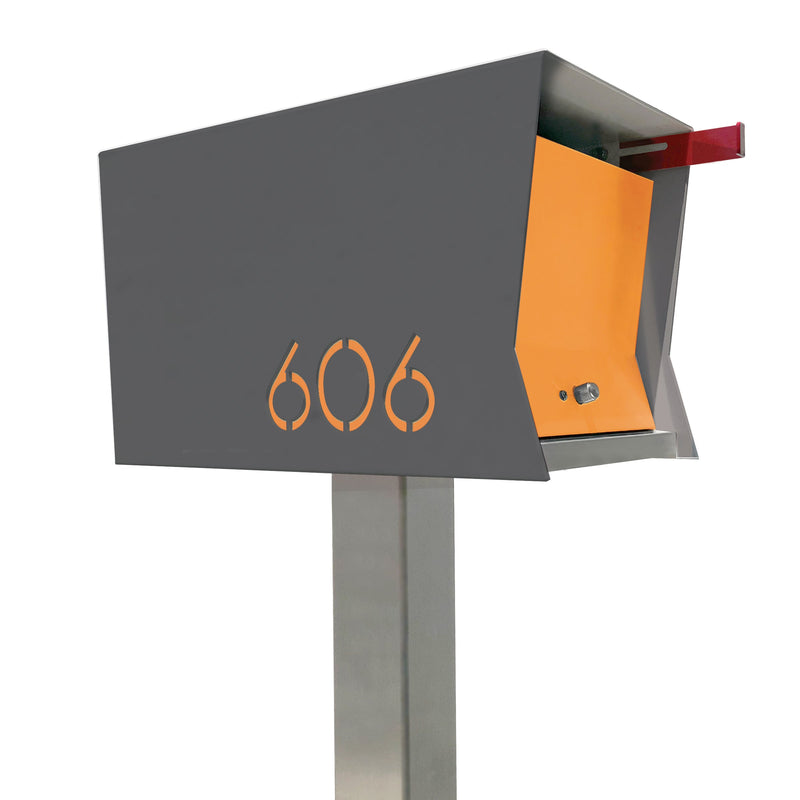 The Original Retrobox in DESIGNER GREY - Modern Mailbox