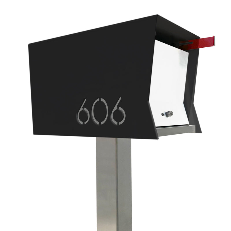 The Original Retrobox in JET BLACK - Modern Mailbox