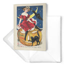 "Halloween Greetings" Antique Greeting Card