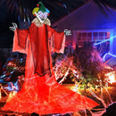 Halloween Hanging Clown with Wings and Lighted Colorful Eyes by LJGDeals