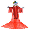 Halloween Hanging Clown with Wings and Lighted Colorful Eyes by LJGDeals