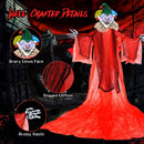 Halloween Hanging Clown with Wings and Lighted Colorful Eyes by DirectDeals