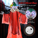 Halloween Hanging Clown with Wings and Lighted Colorful Eyes by DirectDeals