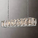 Crystal Rectangular Chandelier Restaurant