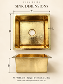 Gold Kitchen Sink - Unlacquered Brass Kitchen Sink
