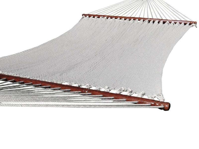 Deluxe Polyester Rope Hammock with 3-Beam Stand