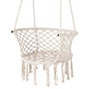 Hammock Chair Macrame Swing Hanging Cotton Rope Chair-Beige by LJGDeals