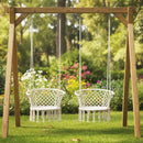 Hammock Chair Macrame Swing Hanging Cotton Rope Chair-Beige by LJGDeals