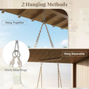 Hammock Chair Macrame Swing Hanging Cotton Rope Chair-Beige by LJGDeals
