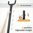 Hammock Chair with Stand 6-Position Adjustable Height and Side Pocket-Gray by LJGDeals