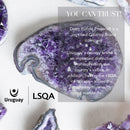 Amethyst Cupcake, A quality cupcake-shaped amethyst  with agate banded, Everlast Christmas Gift, Funny Geode Crystal