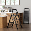 2 in 1 Hand Truck and Ladder Combo with Rubber Wheels and Handle by LJGDeals