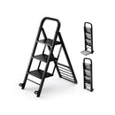 2 in 1 Hand Truck and Ladder Combo with Rubber Wheels and Handle by LJGDeals