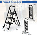 2 in 1 Hand Truck and Ladder Combo with Rubber Wheels and Handle by LJGDeals