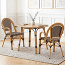 PE Wicker Bistro Dining Chairs Set of 2 - 400 lbs Capacity by DirectDeals