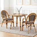 PE Wicker Bistro Dining Chairs Set of 2 - 400 lbs Capacity by LJGDeals