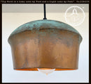 Handcrafted Copper Farmhouse Ceiling Light | 8.5" Flush Mount by The Lamp Goods