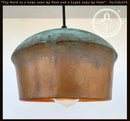 COPPER Handcrafted Rustic Farmhouse Wall Sconce Light by The Lamp Goods