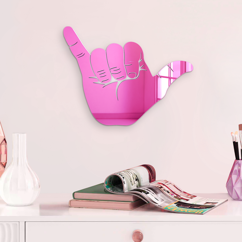 Hang Loose Hand Silhouette Mirror