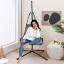 Hanging Chair with Stand and Extra Large Padded Seat-Gray by DirectDeals