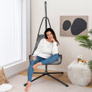 Hanging Chair with Stand and Extra Large Padded Seat-Gray by LJGDeals