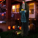 Hanging Halloween Decoration Sound-Activated Witch Holding Ghost Girl with Spooky Sounds by LJGDeals