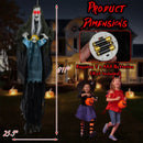 Hanging Halloween Decoration Sound-Activated Witch Holding Ghost Girl with Spooky Sounds by LJGDeals
