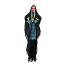 Hanging Halloween Decoration Sound-Activated Witch Holding Ghost Girl with Spooky Sounds by DirectDeals
