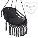 Hanging Hammock Chair with Soft Seat Cushions and Sturdy Rope Chain by LJGDeals