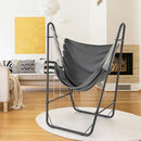 Hammock Chair with Heavy Duty Metal Frame and Side Pocket-Gray by LJGDeals