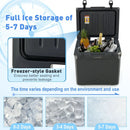 42 Quart Hard Cooler with Wheels and Handle by LJGDeals