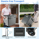 42 Quart Hard Cooler with Wheels and Handle by LJGDeals