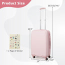 Hardside Luggage with Spinner Wheels with TSA Lock and Height Adjustable Handle by LJGDeals