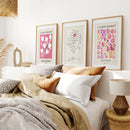 Keith Haring & Matisse Pink Set of 3 Prints by Wall Art Set
