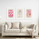 Keith Haring & Matisse Pink Set of 3 Prints by Wall Art Set