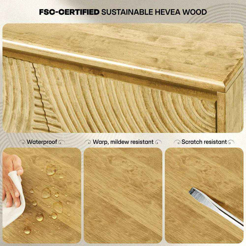 Acacia Harmony TV Stand with Storage for TVs up to 80 Inches