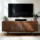 Acacia Harmony TV Stand with Storage for TVs up to 80 Inches