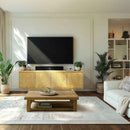 Acacia Harmony TV Stand with Storage for TVs up to 80 Inches