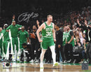 Sam Hauser Celebration Autographed Boston Celtics 8" x 10" NBA Finals Photo by Dynasty Sports & Framing