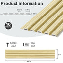 Hausvita 48 x 6 inch WPC Slat Wall Panel (16 Pack)