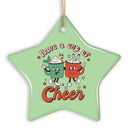 Have a Cup of Cheer Festive Retro Christmas Ornament